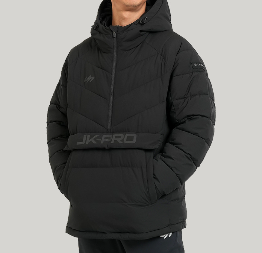 블랙 리지 아노락 후드 패딩